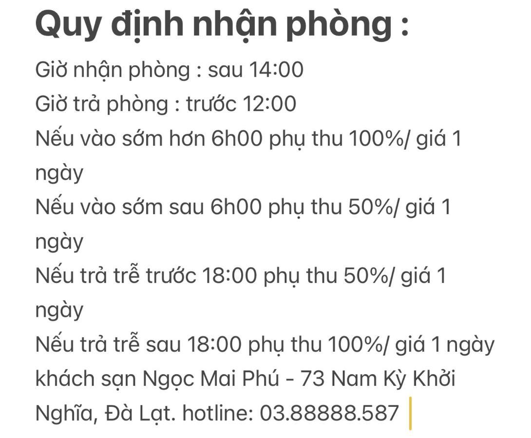 Ngoc Mai Phu Hotel Dalat ภายนอก รูปภาพ
